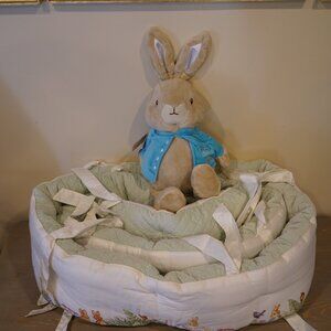Pottery Barn Kids Peter Rabbit Beatrix Potter Crib Plush Bunny Bedding NWT RARE
